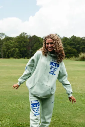 It Costs Zero Dollars Hoodie - Seafoam