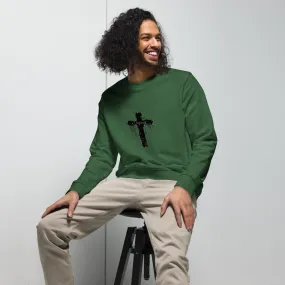 Jesus Cross Graphics Men Organic Sweatshirt