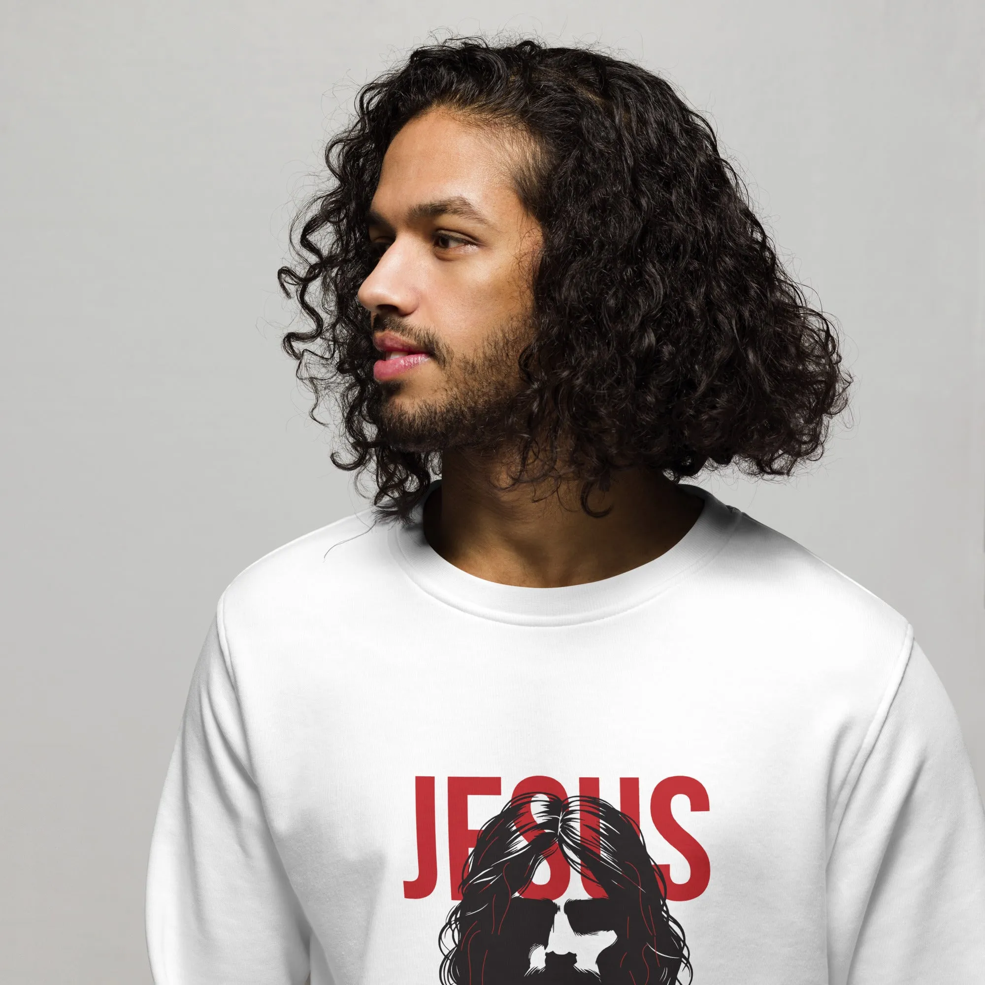 Jesus Graphics Men Organic Sweatshirt