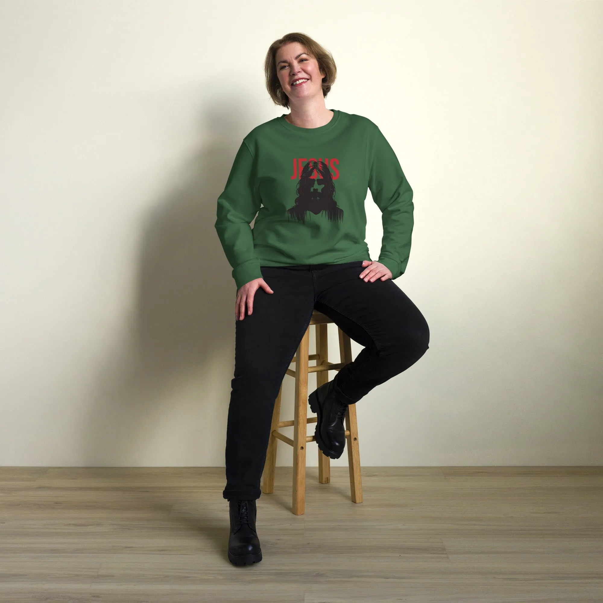 Jesus Graphics Women Organic Sweatshirt