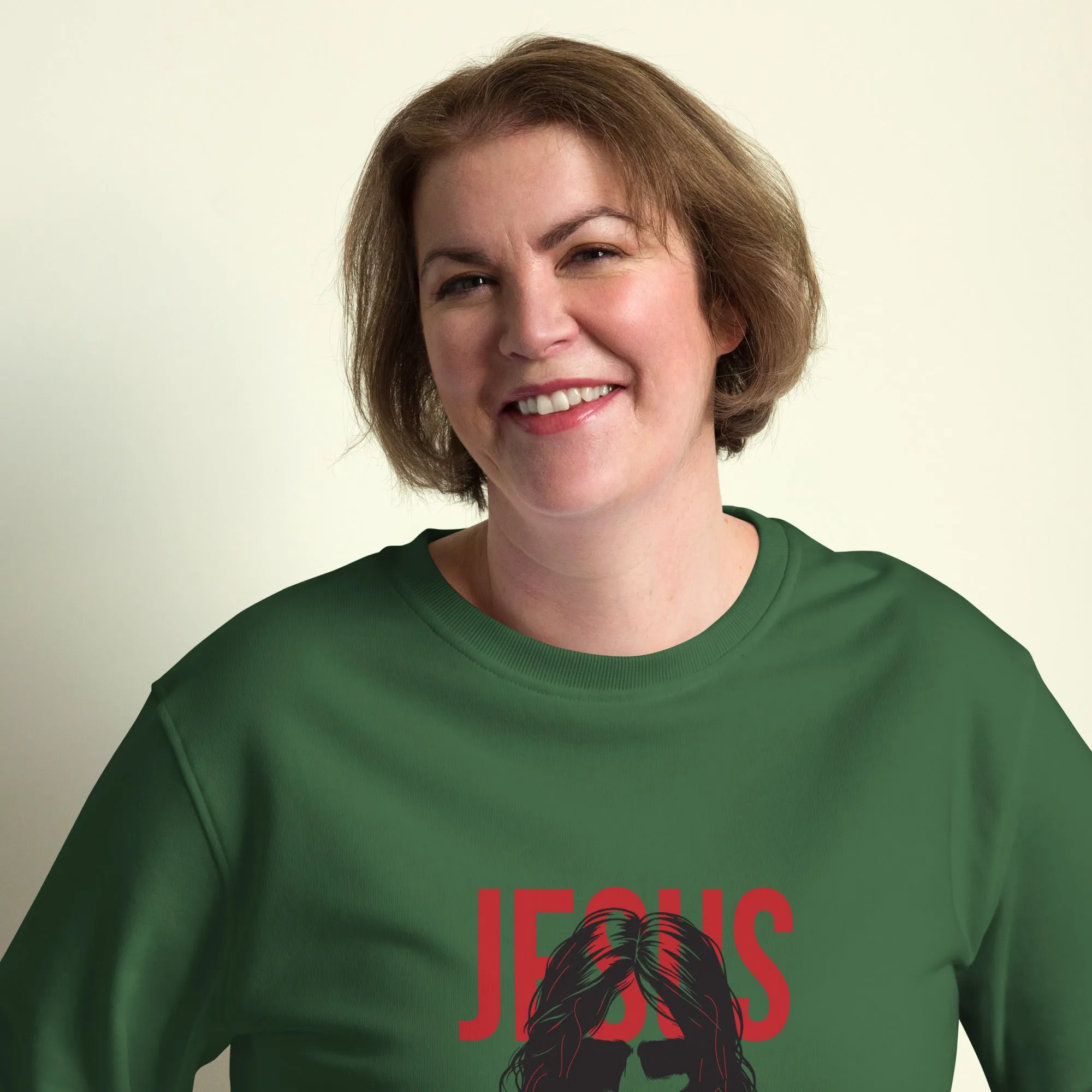 Jesus Graphics Women Organic Sweatshirt