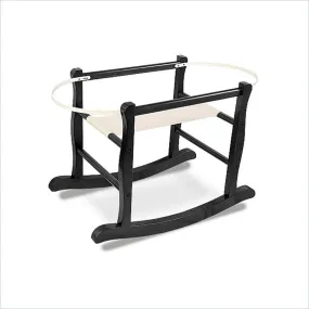 Jolly Jumper Deluxe Rocking Basket Stand in Antique Black Hardwood