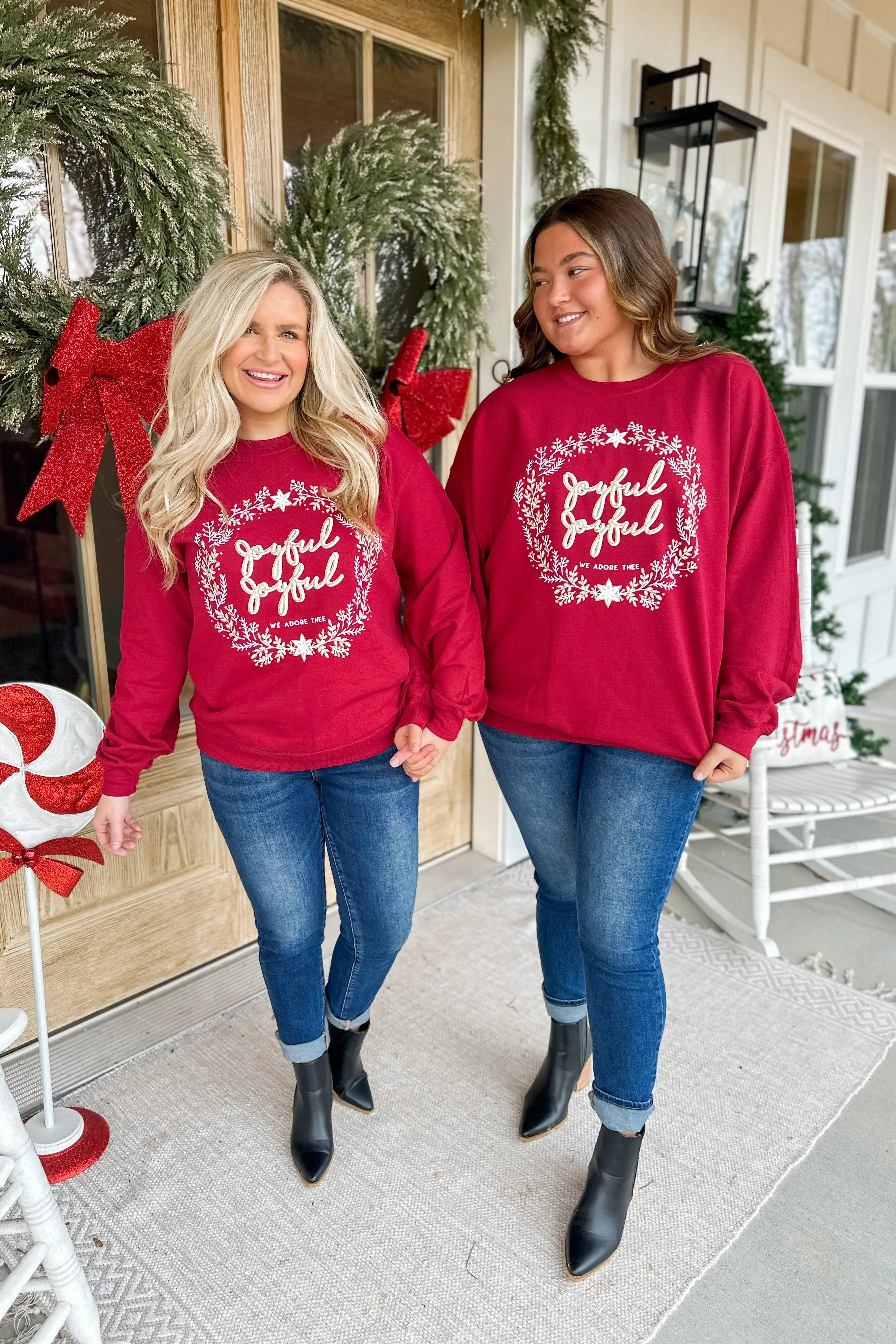 Joyful Joyful Long Sleeve Sweatshirt Top *FINAL SALE*
