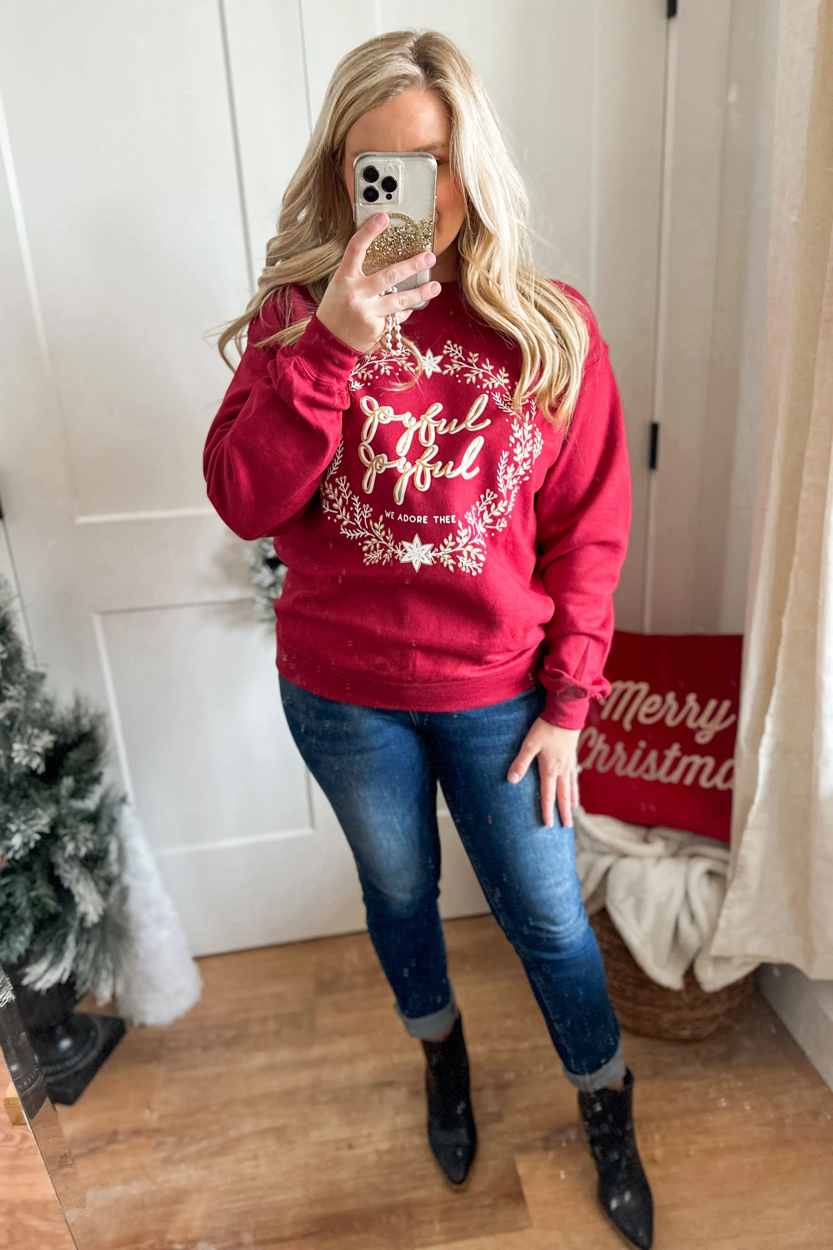 Joyful Joyful Long Sleeve Sweatshirt Top *FINAL SALE*
