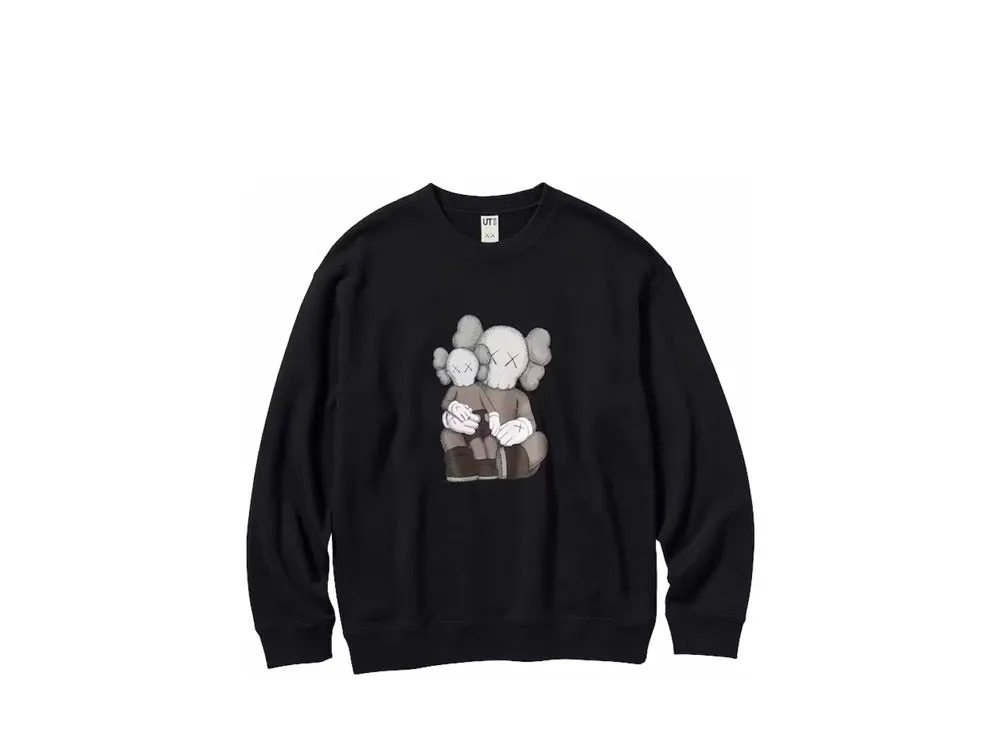 KAWS x Uniqlo Longsleeve Sweatshirt Black (Asia Sizing)