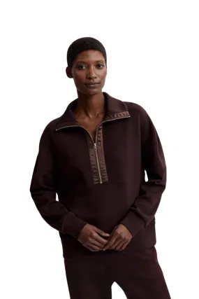Keller Half Zip, Coffee Bean