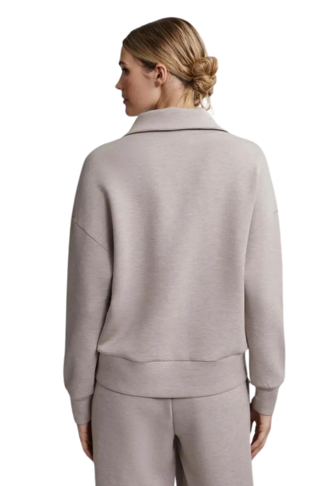Keller Half Zip, Taupe Marl
