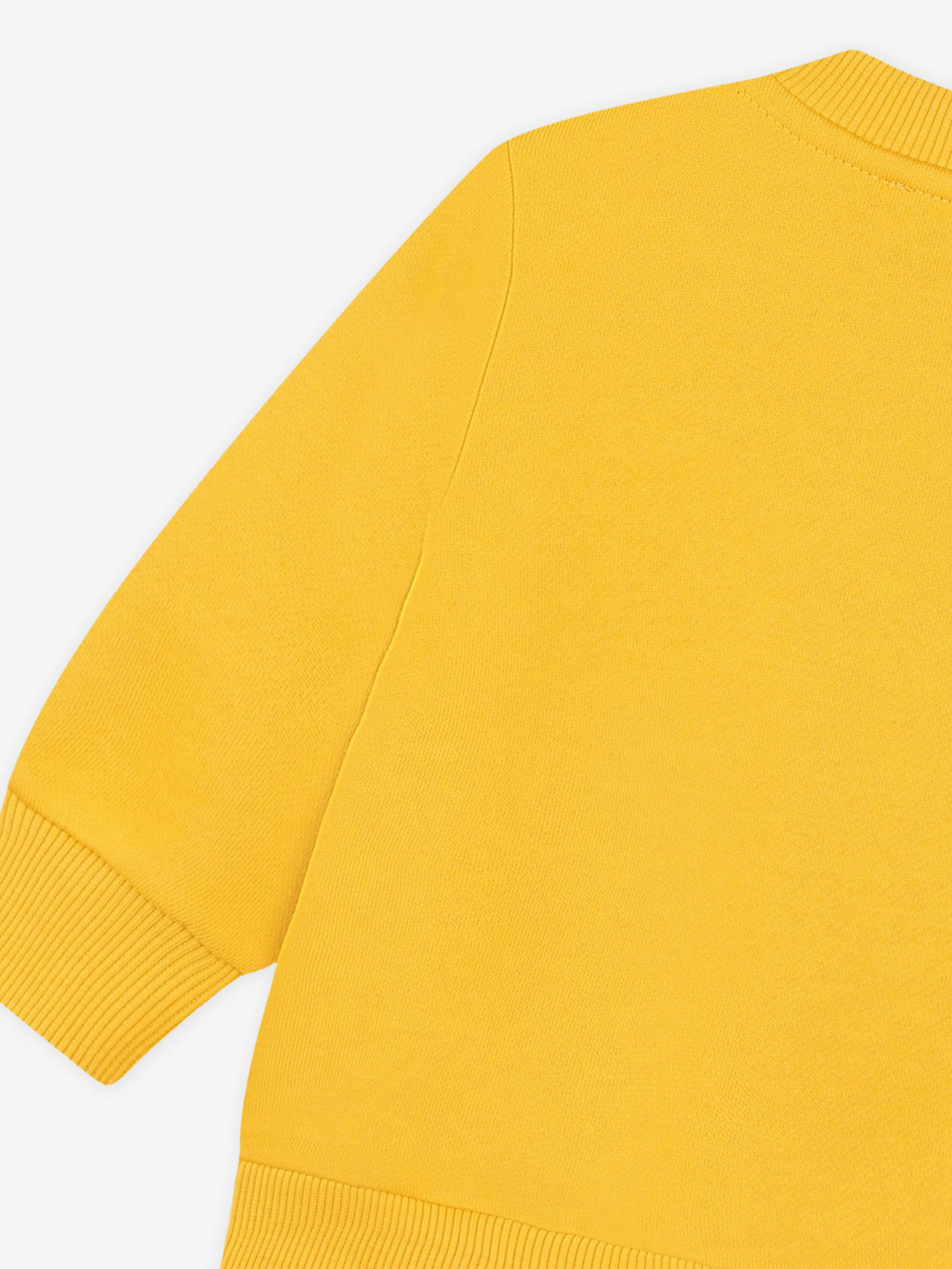 KENZO Baby Boys Tiger Logo Sweatshirt in Yellow