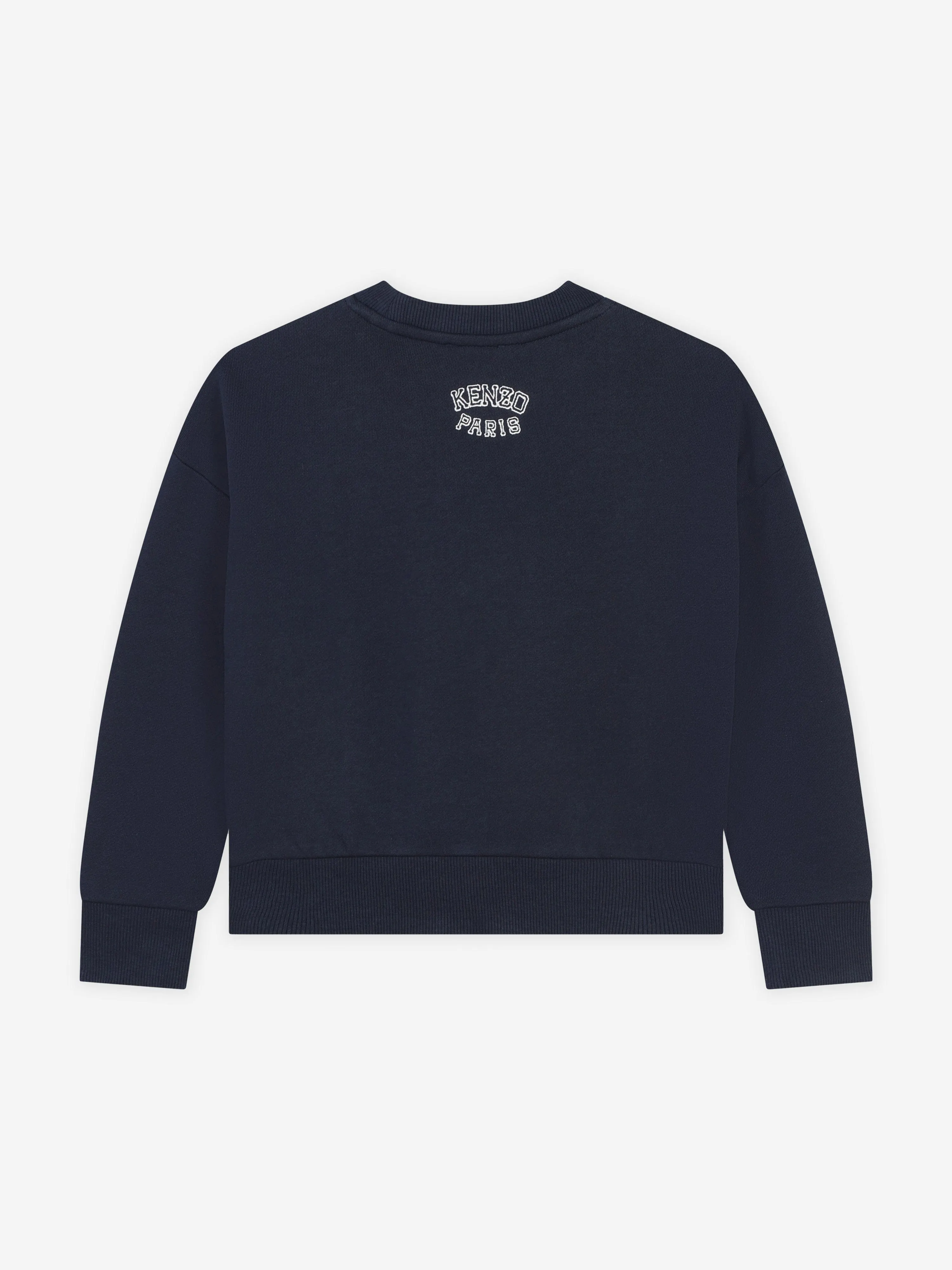 KENZO Girls Tiger Logo Sweatshirt in Navy