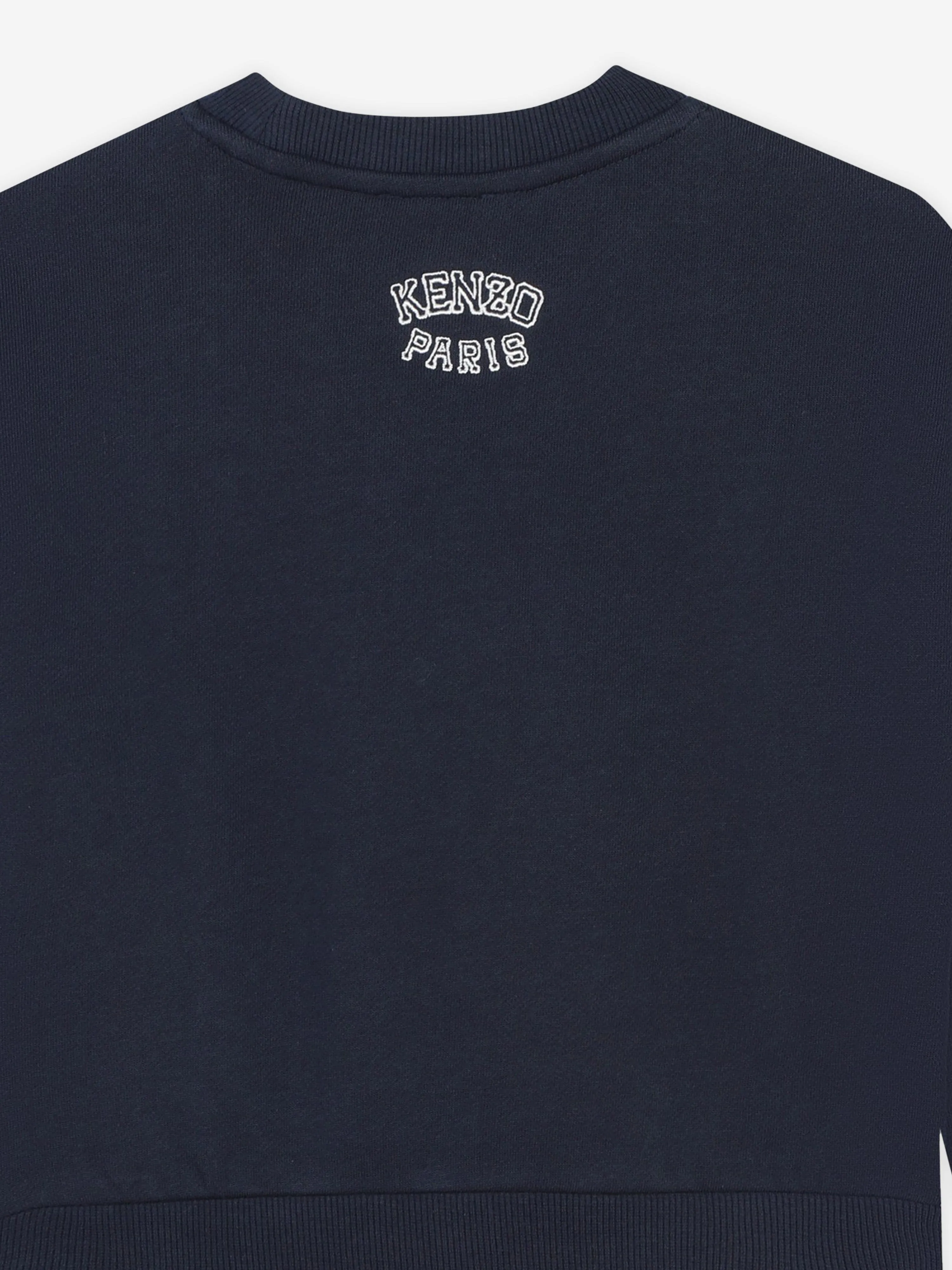 KENZO Girls Tiger Logo Sweatshirt in Navy