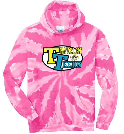 Kids After Hours Tie-Dyed Hooded Sweatshirt - Travelin Teens