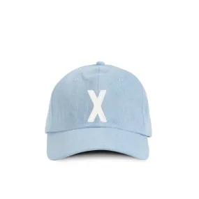 Kids Letter X Baseball Hat Denim