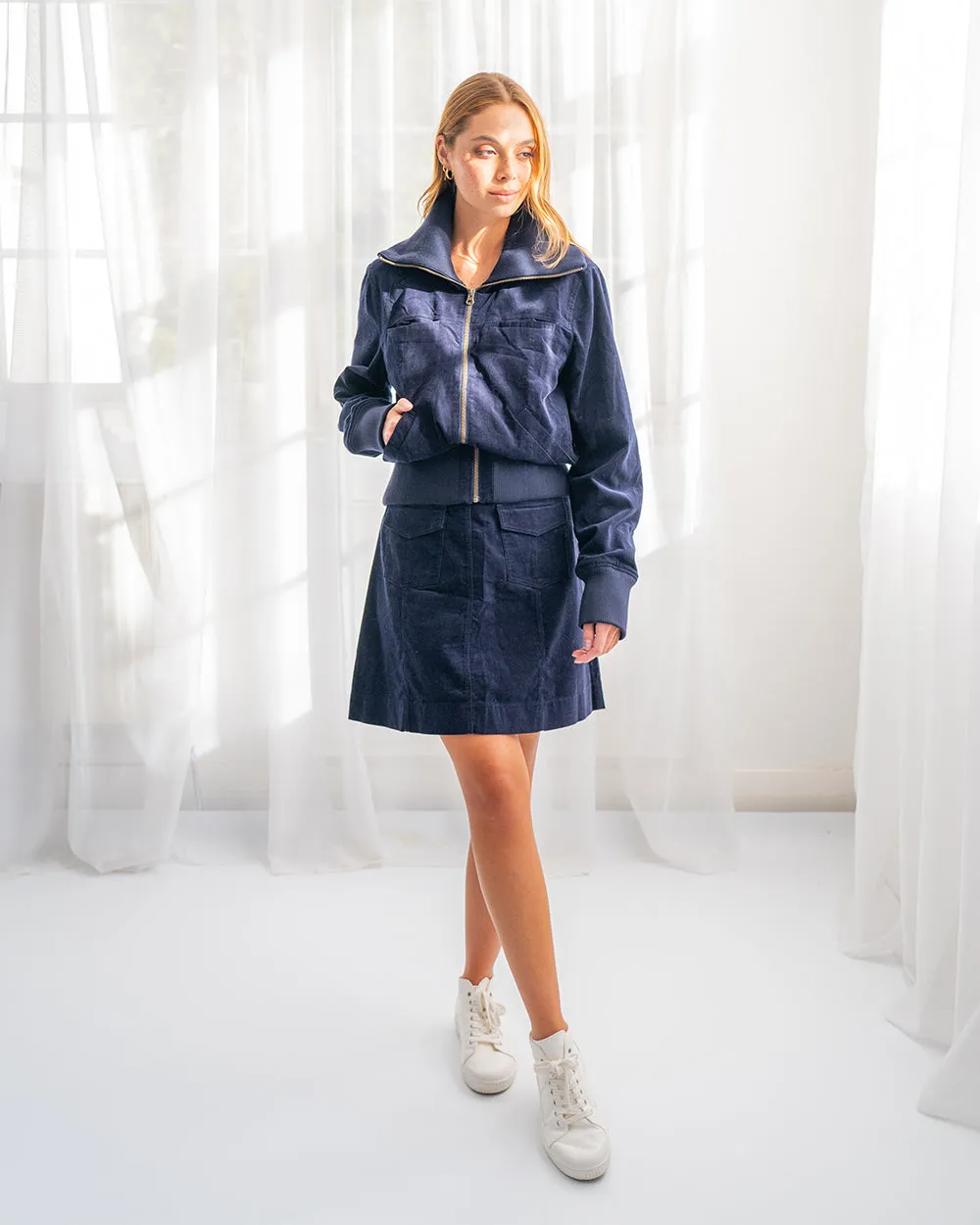 Kinsley Bomber Jacket - Navy