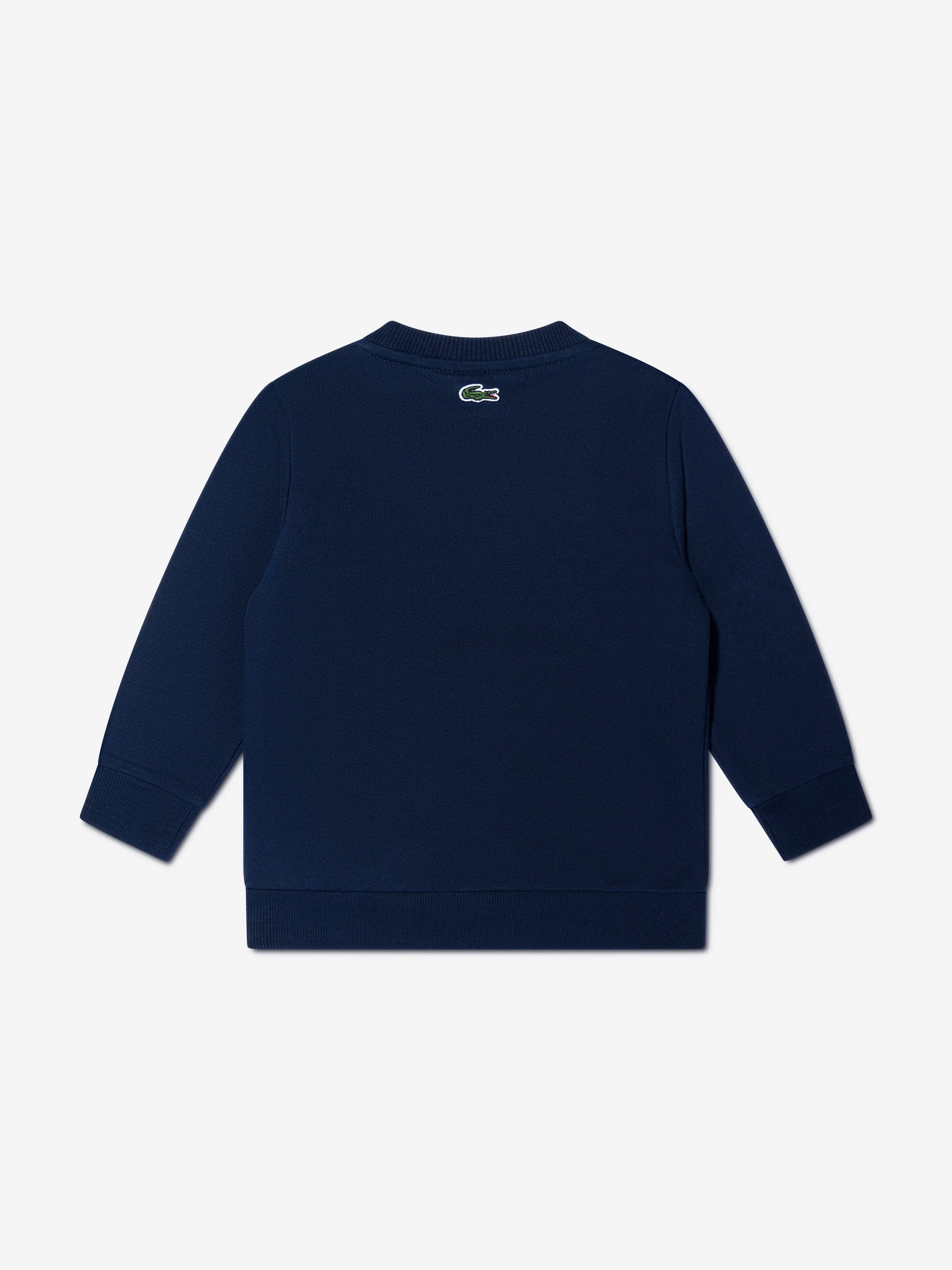Lacoste Boys Logo Sweatshirt in Navy