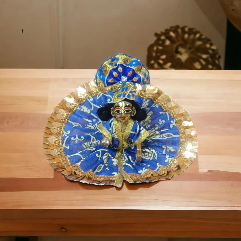 Laddu Gopal Designer Dress With Pagdi | Festival Fancy Poshak Gopal ji