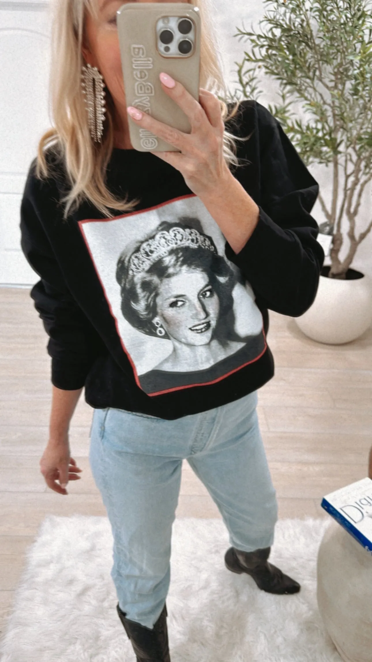 “Lady Di” Oversized Sweatshirt in 3 colors, size S-XL!