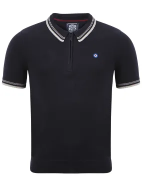 Le Shark Parker Navy Knitted Polo
