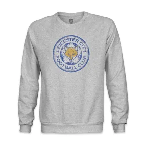 Leicester City FC Color Badge Crewneck Sweatshirt - Grey