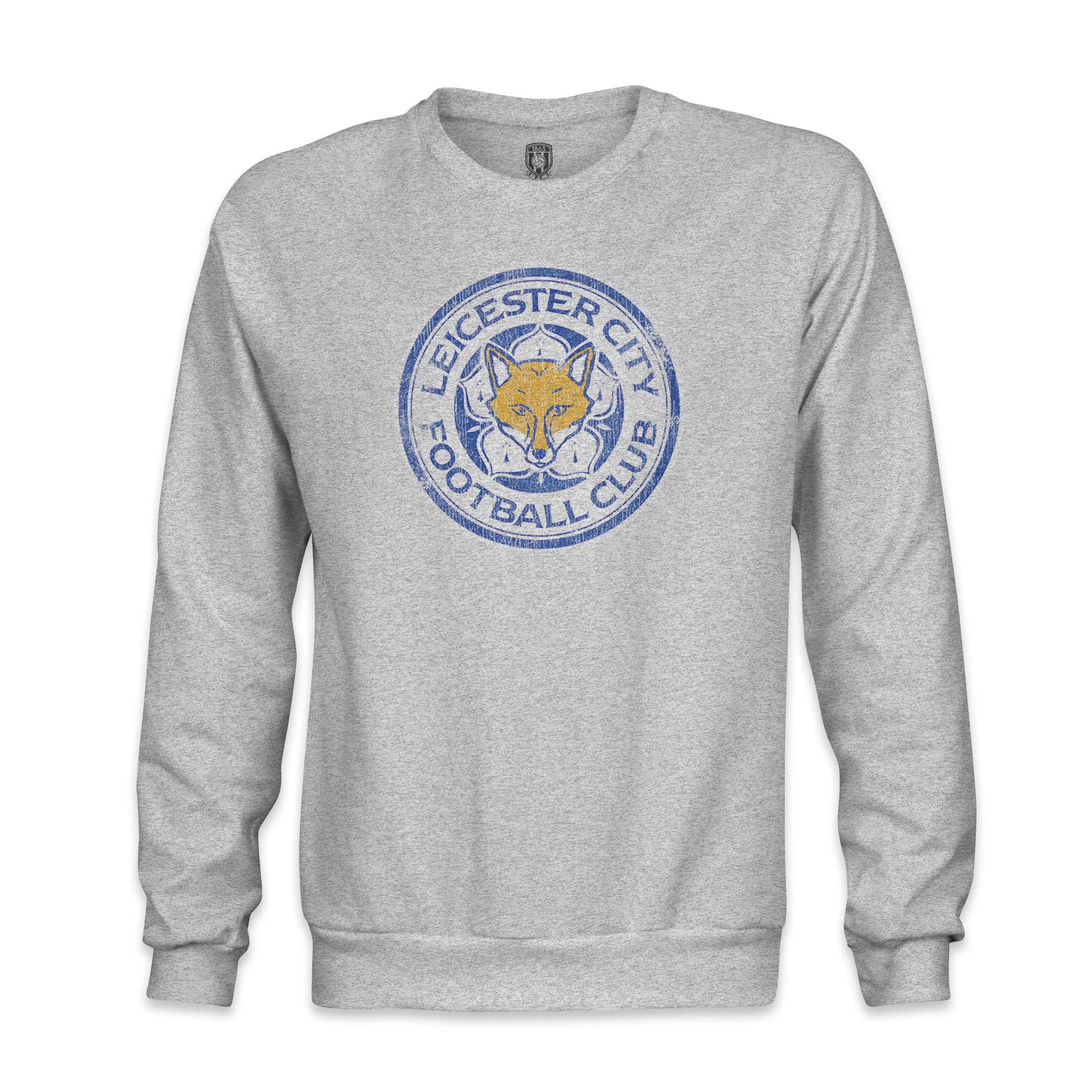 Leicester City FC Color Badge Crewneck Sweatshirt - Grey