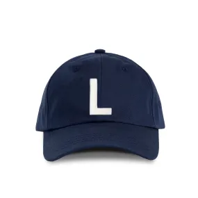 Letter L Baseball Hat Navy