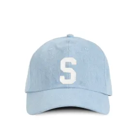 Letter S Baseball Hat Denim
