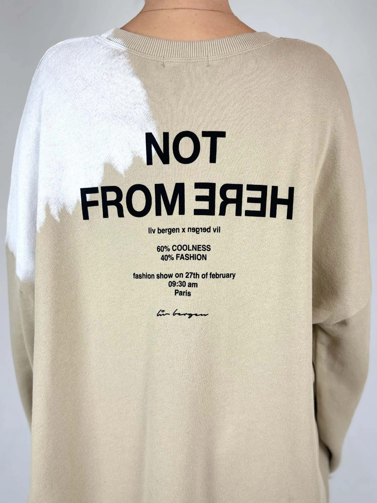 Liv Bergen L.A Bleached Oversized Sweater- 2 Colours