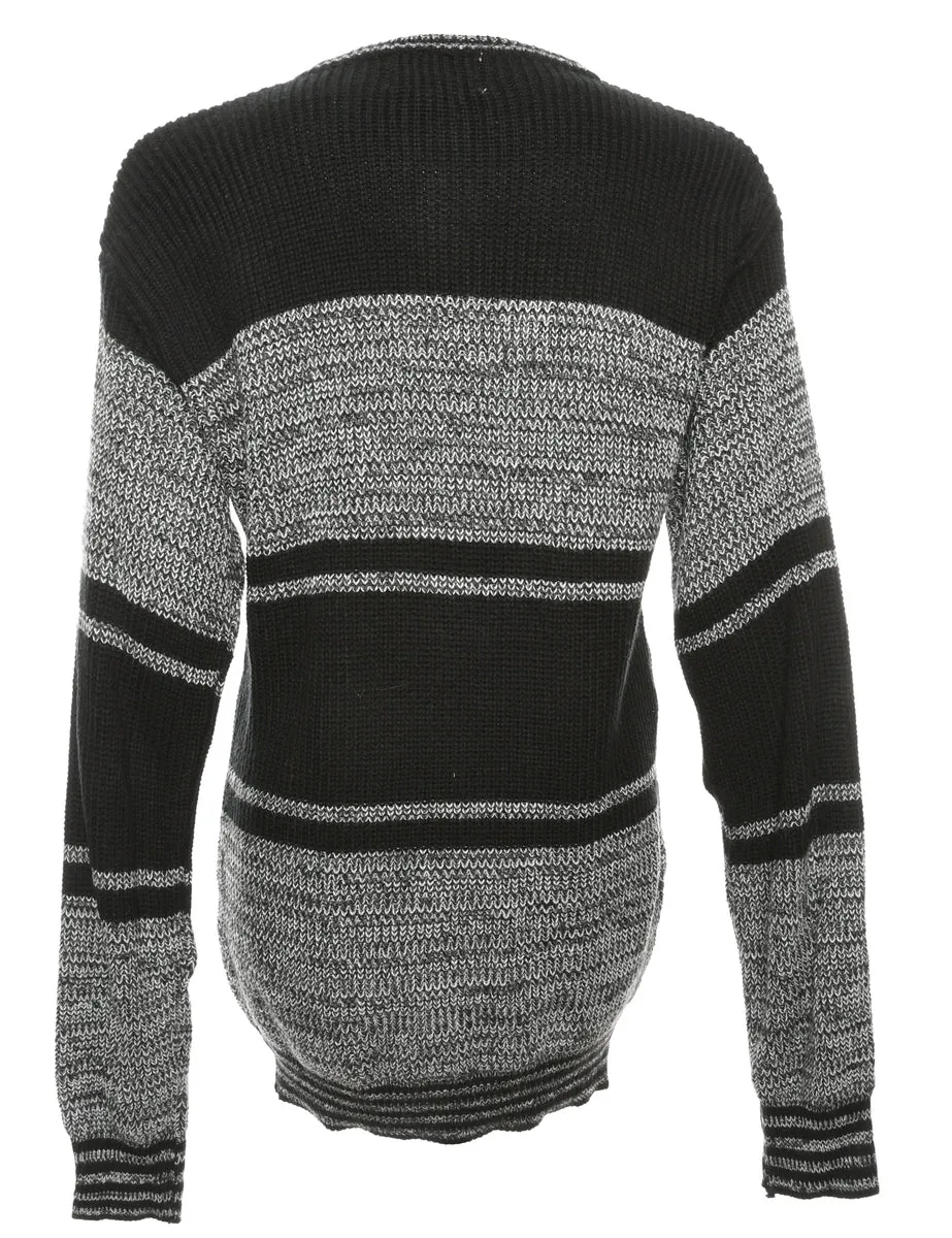 Long Sleeved Black Jumper - L