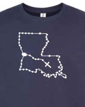 Louisiana Catholic Rosary Crewneck Sweatshirt