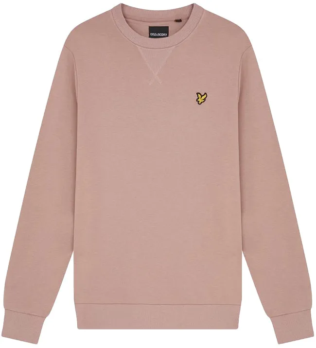 Lyle and Scott Mens Crew Neck Sweatshirt Hutton Pink