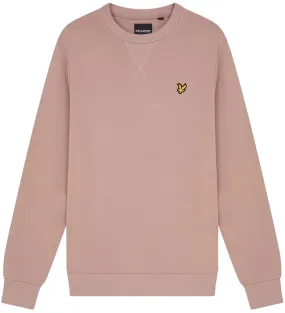 Lyle and Scott Mens Crew Neck Sweatshirt Hutton Pink