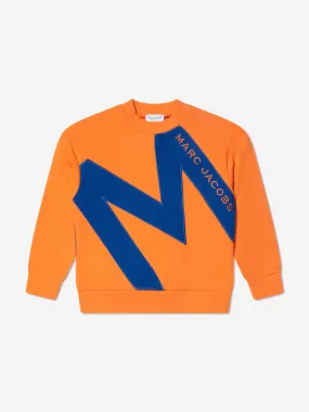 MARC JACOBS Boys Logo Sweatshirt in Orange