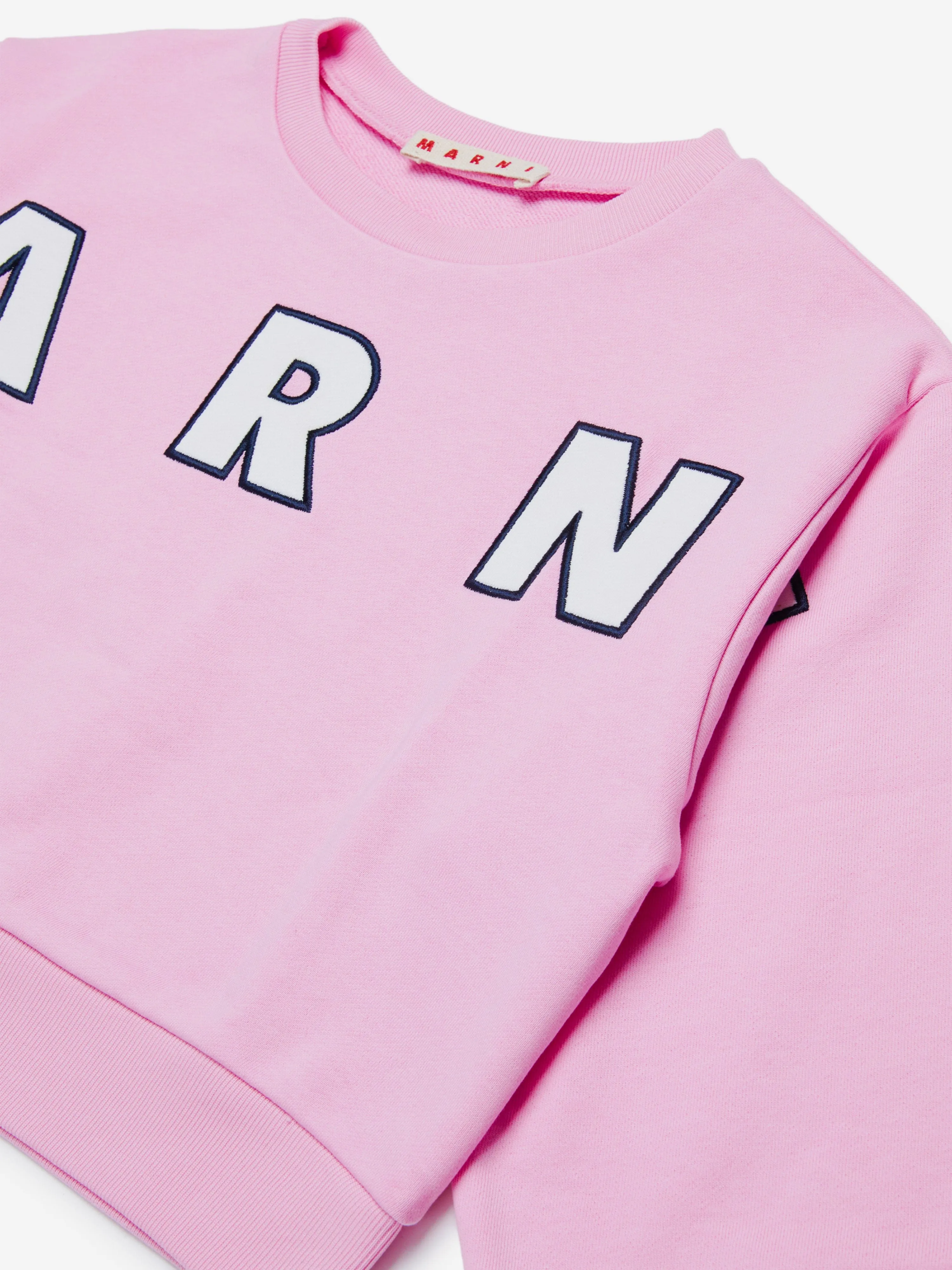 MARNI Girls Logo Sweatshirt in Pink