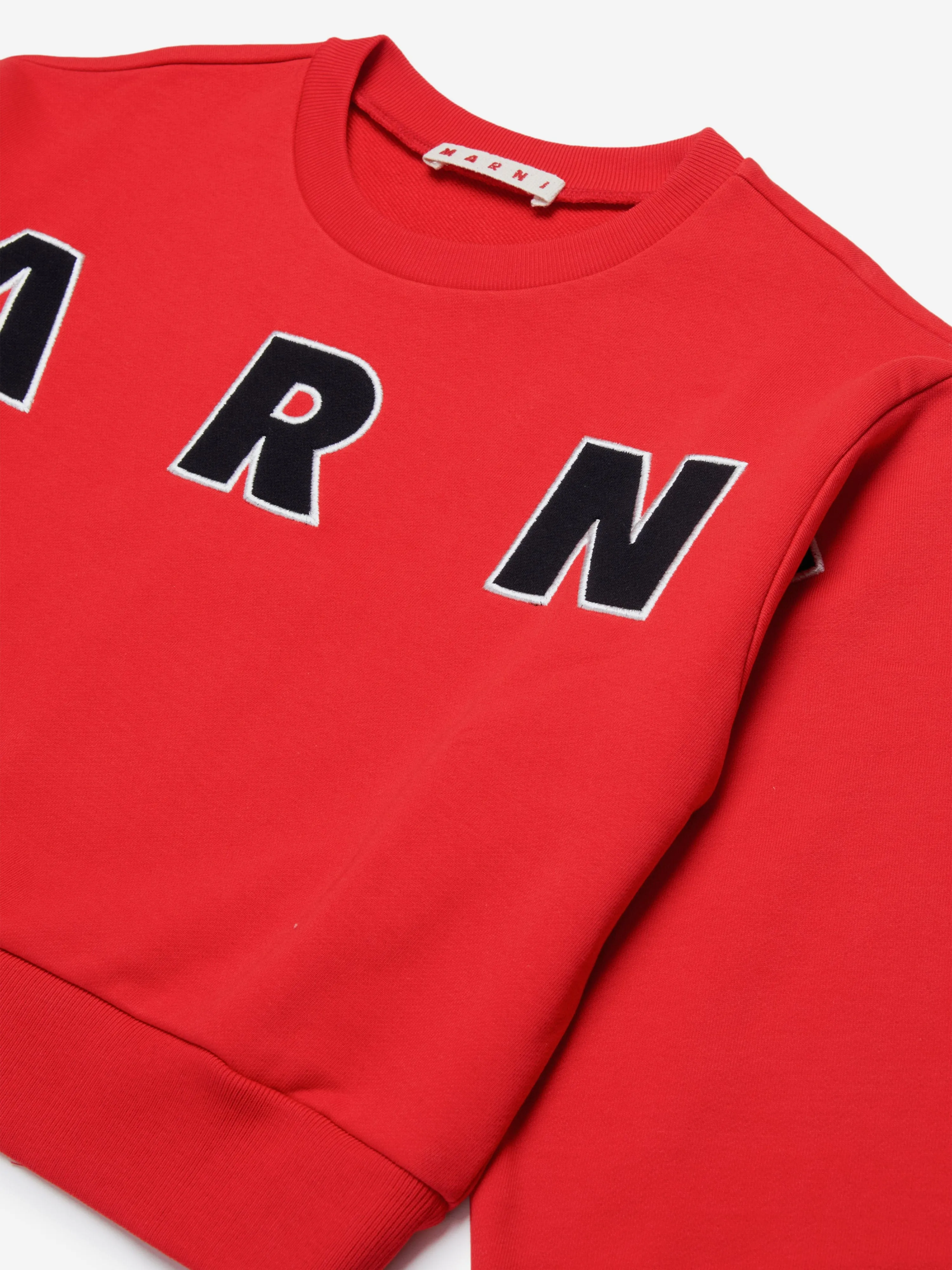 MARNI Girls Logo Sweatshirt in Red