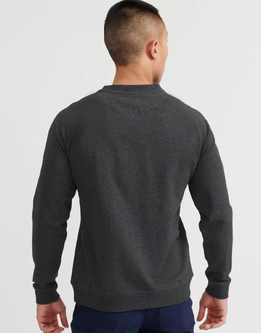 Men's Fleece Sweatshirt- Charcoal