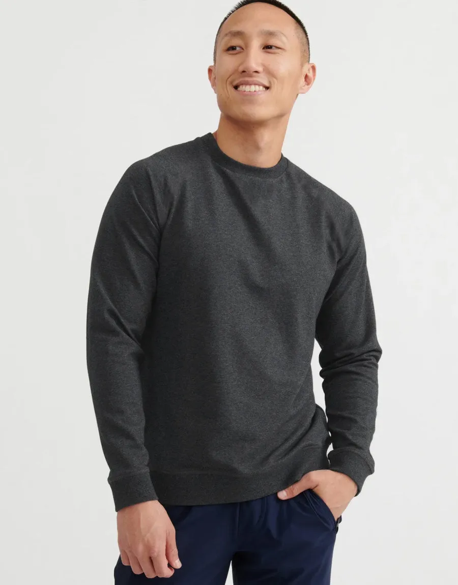 Men's Fleece Sweatshirt- Charcoal