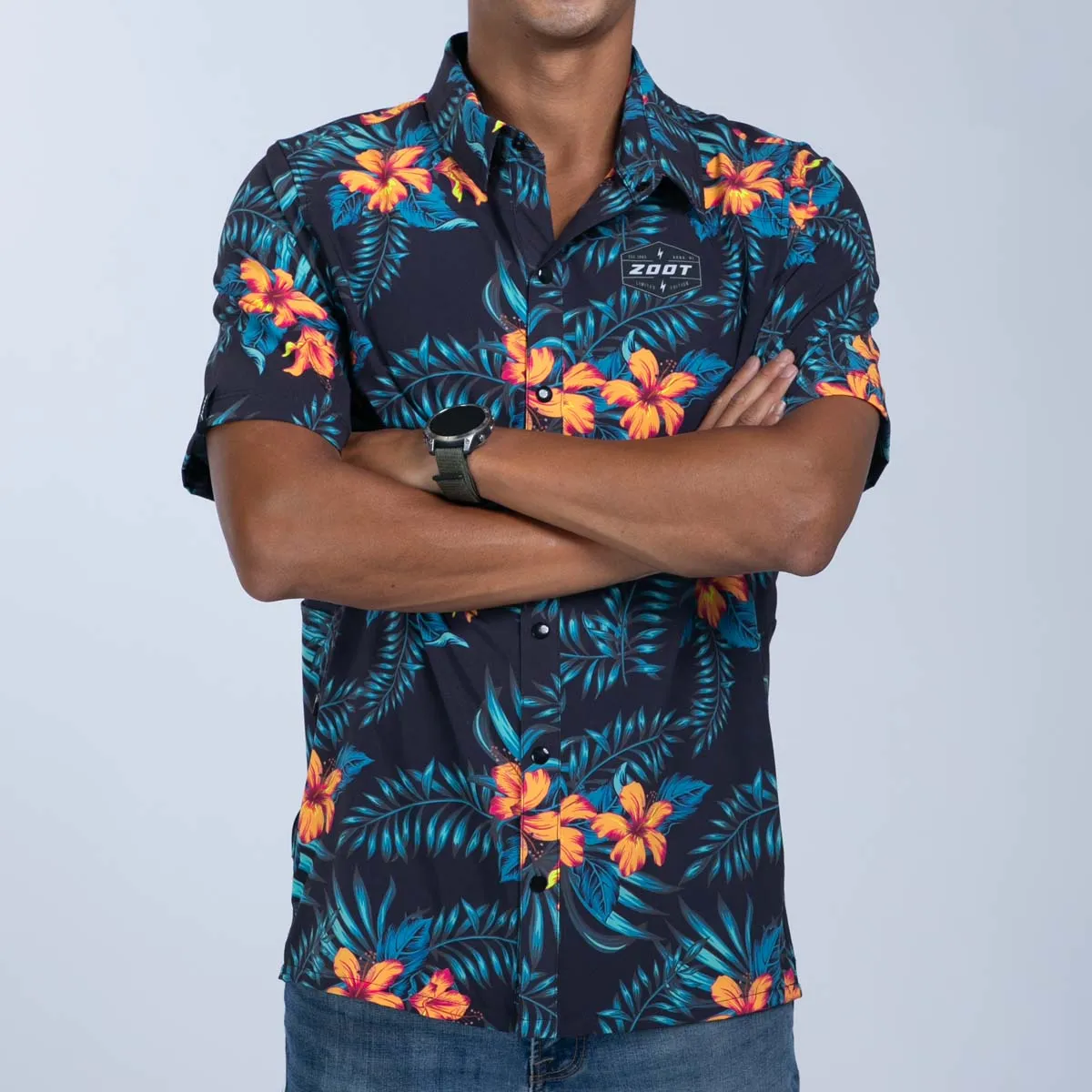 Men's Ltd Button Up Party Shirt - Hula