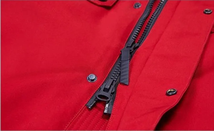 Men's Winter Warm Down Coat With Detachable Fur Hat