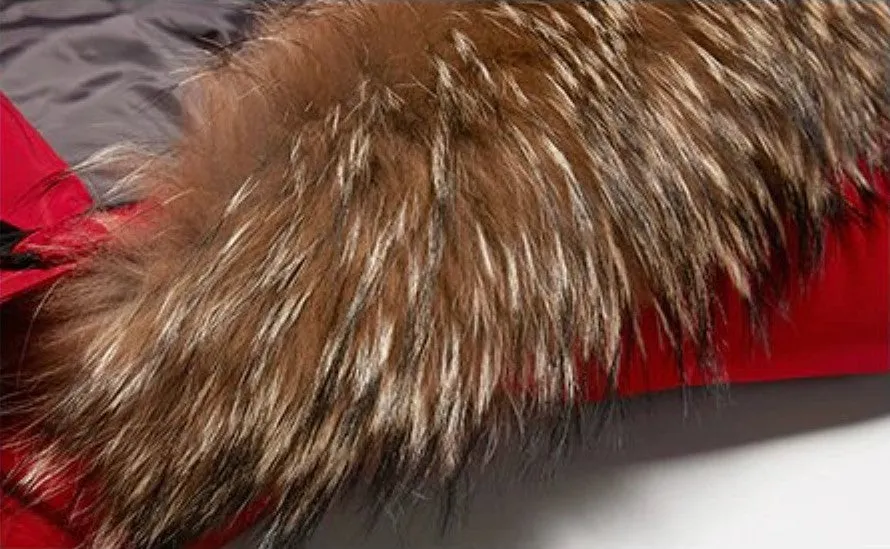 Men's Winter Warm Down Coat With Detachable Fur Hat