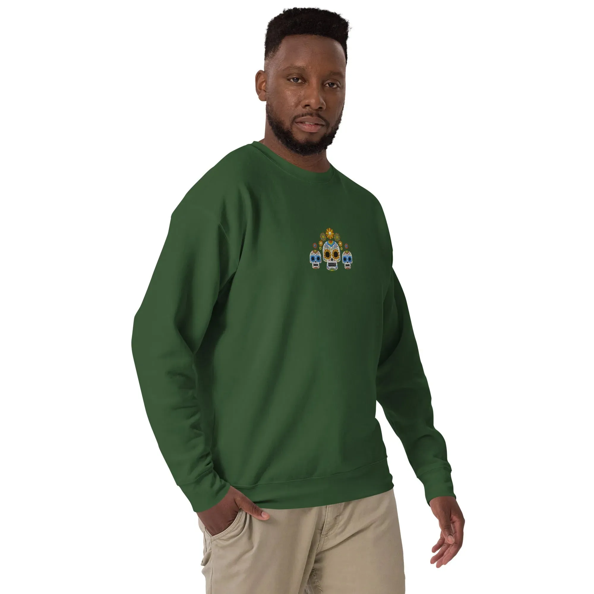 Mexican Day of the Dead Sweatshirt - Embroidered