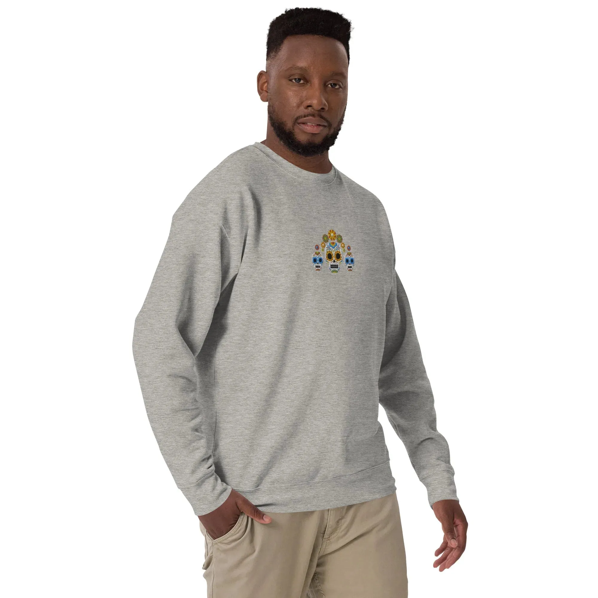 Mexican Day of the Dead Sweatshirt - Embroidered