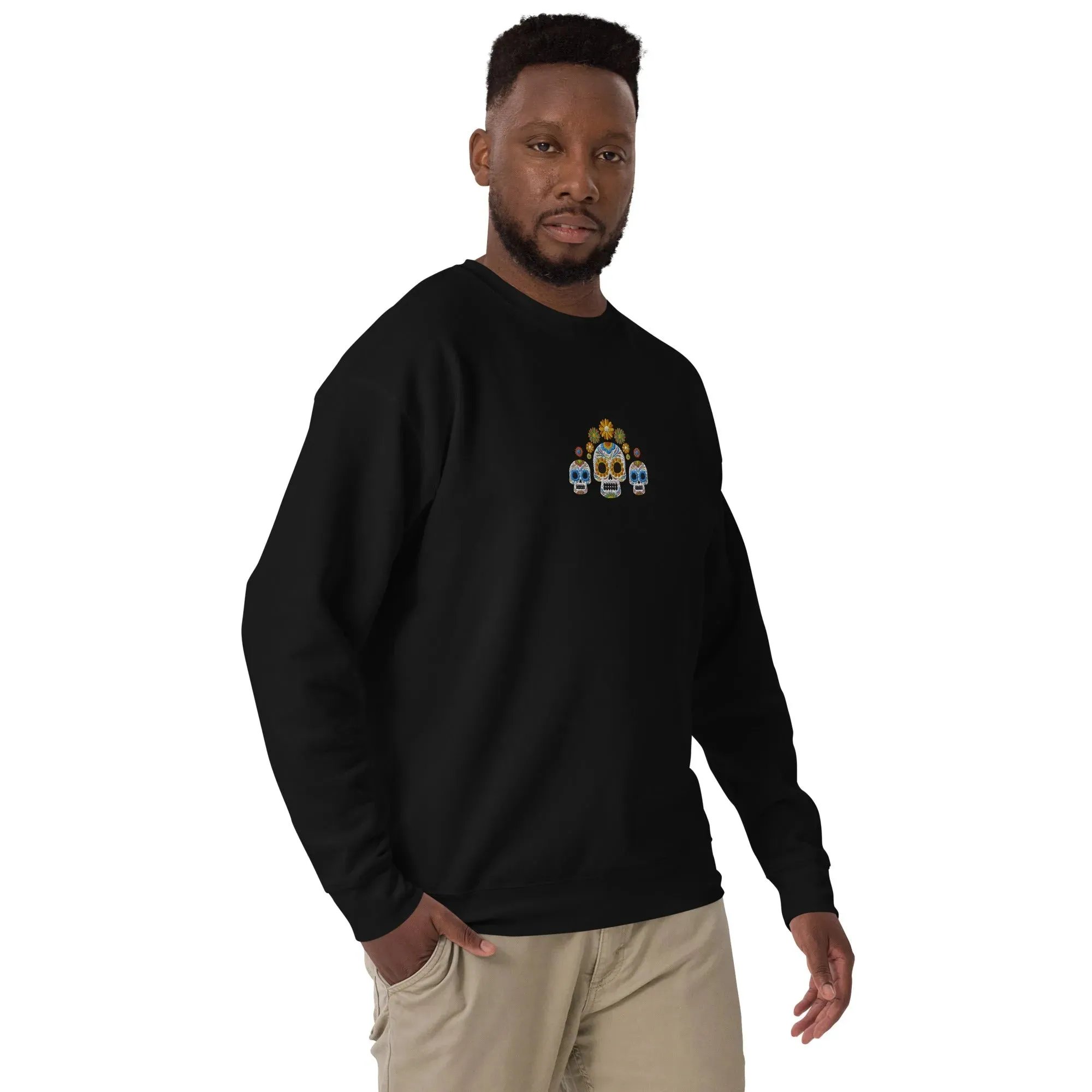 Mexican Day of the Dead Sweatshirt - Embroidered