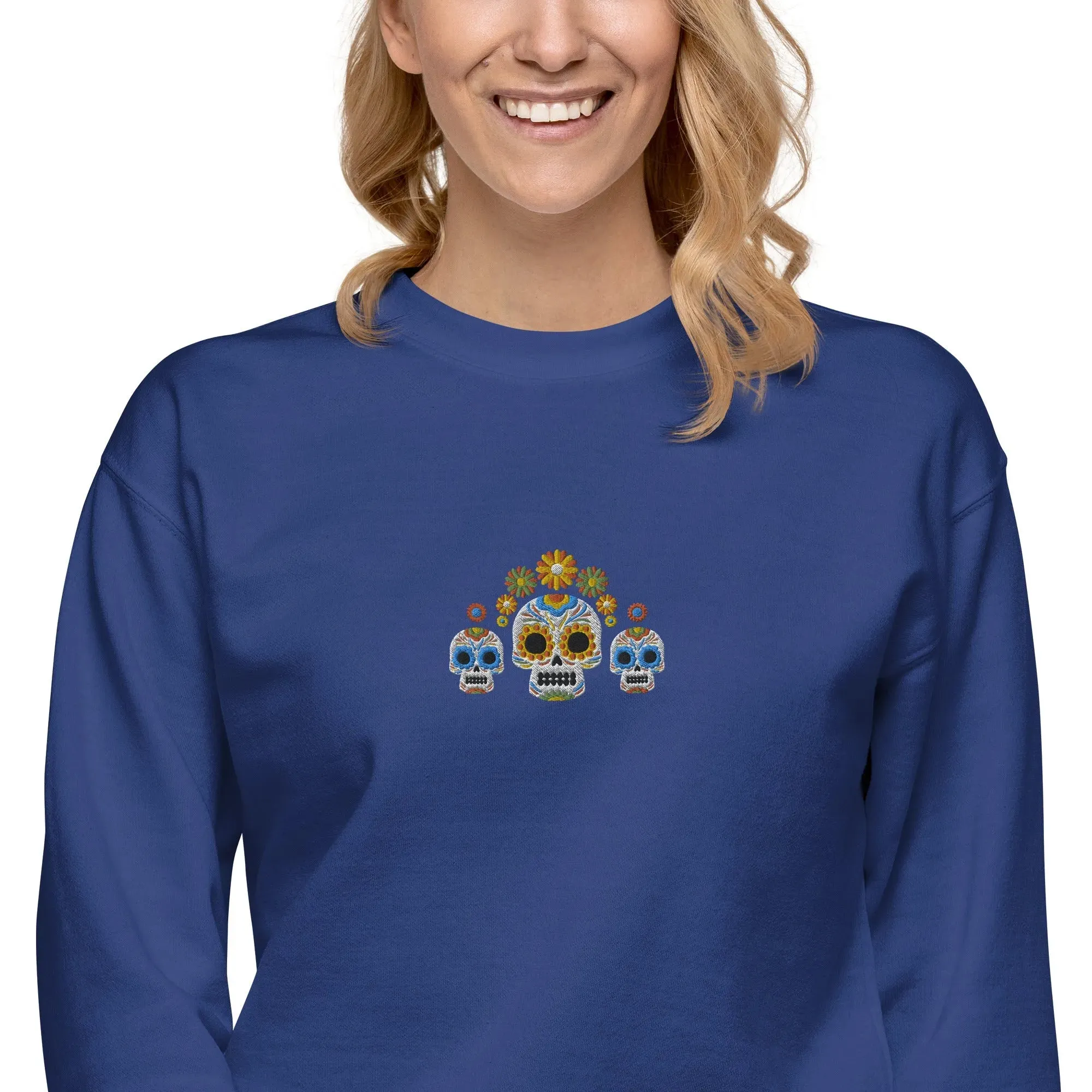 Mexican Day of the Dead Sweatshirt - Embroidered