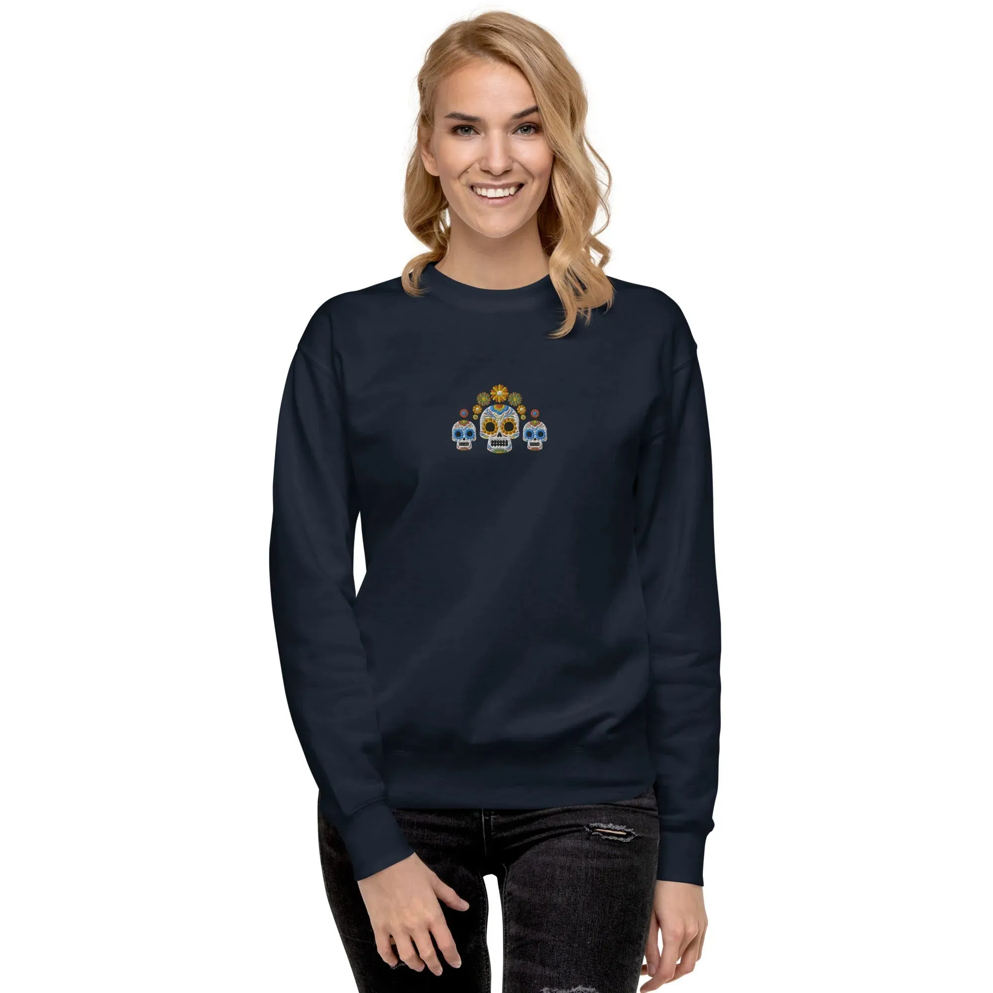 Mexican Day of the Dead Sweatshirt - Embroidered