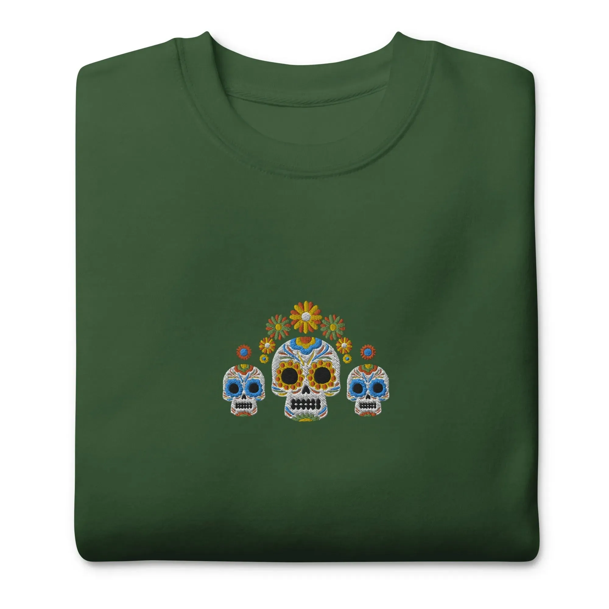 Mexican Day of the Dead Sweatshirt - Embroidered