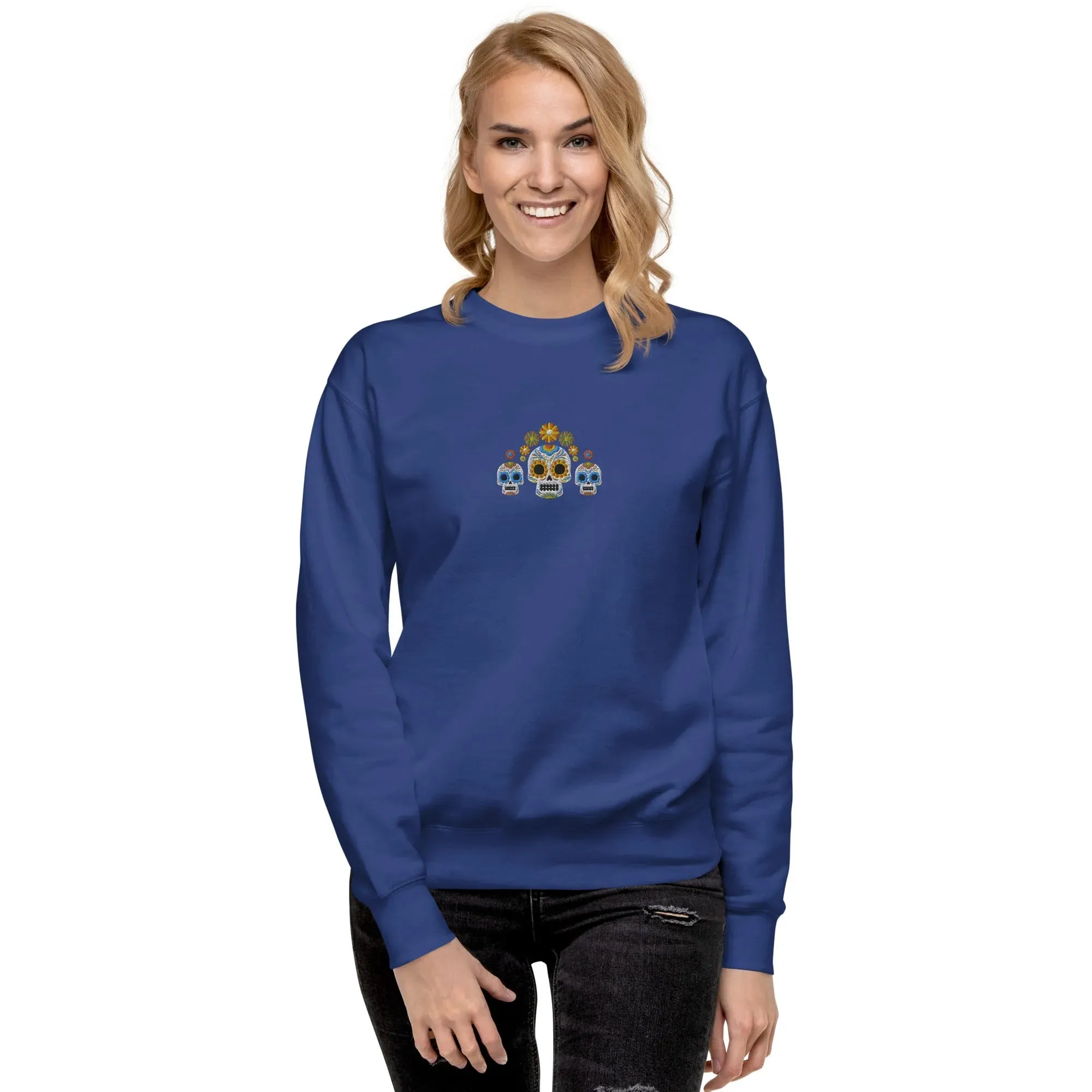 Mexican Day of the Dead Sweatshirt - Embroidered