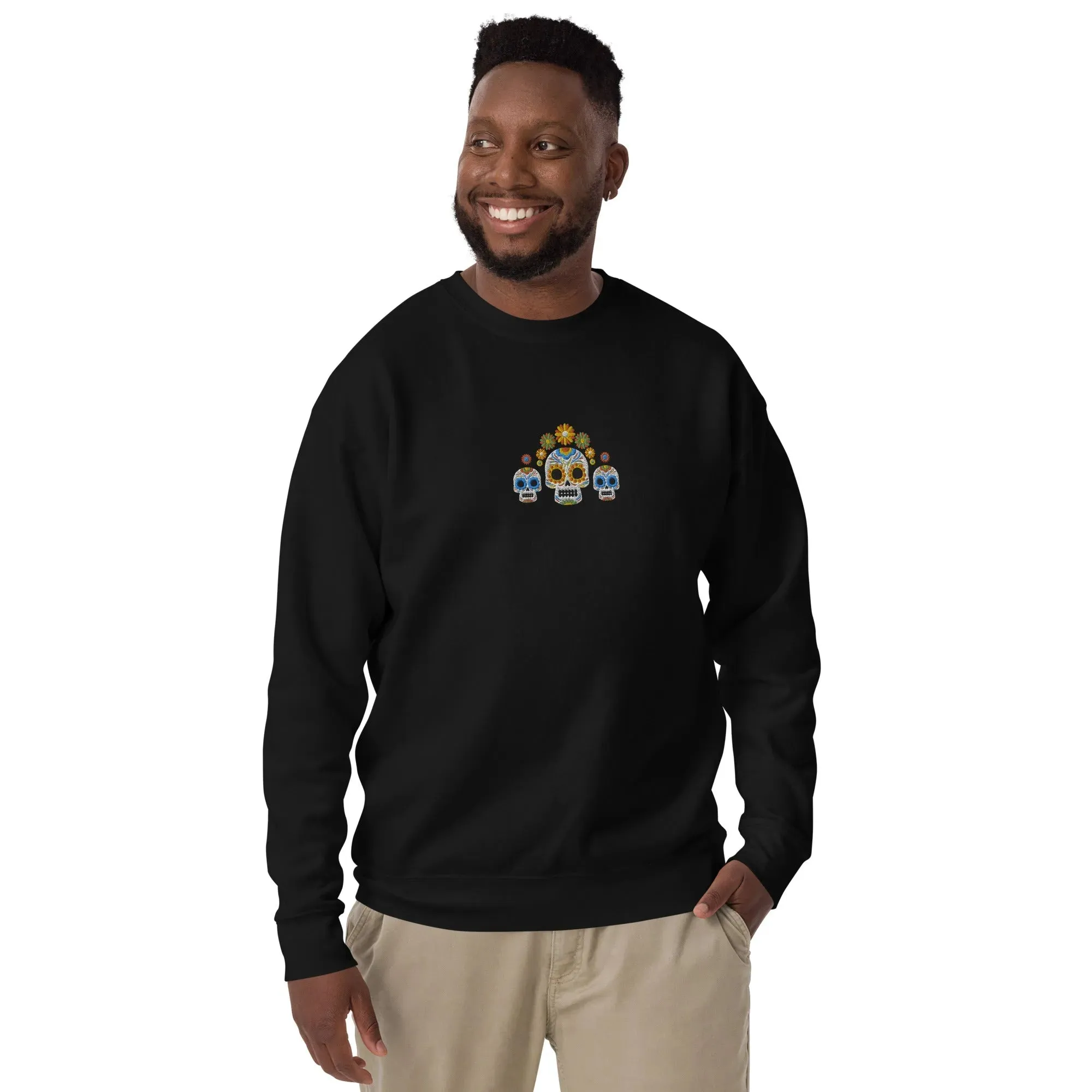 Mexican Day of the Dead Sweatshirt - Embroidered