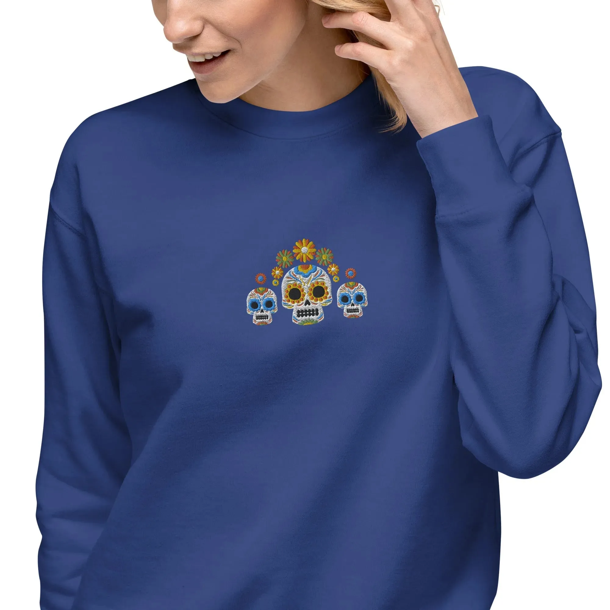 Mexican Day of the Dead Sweatshirt - Embroidered