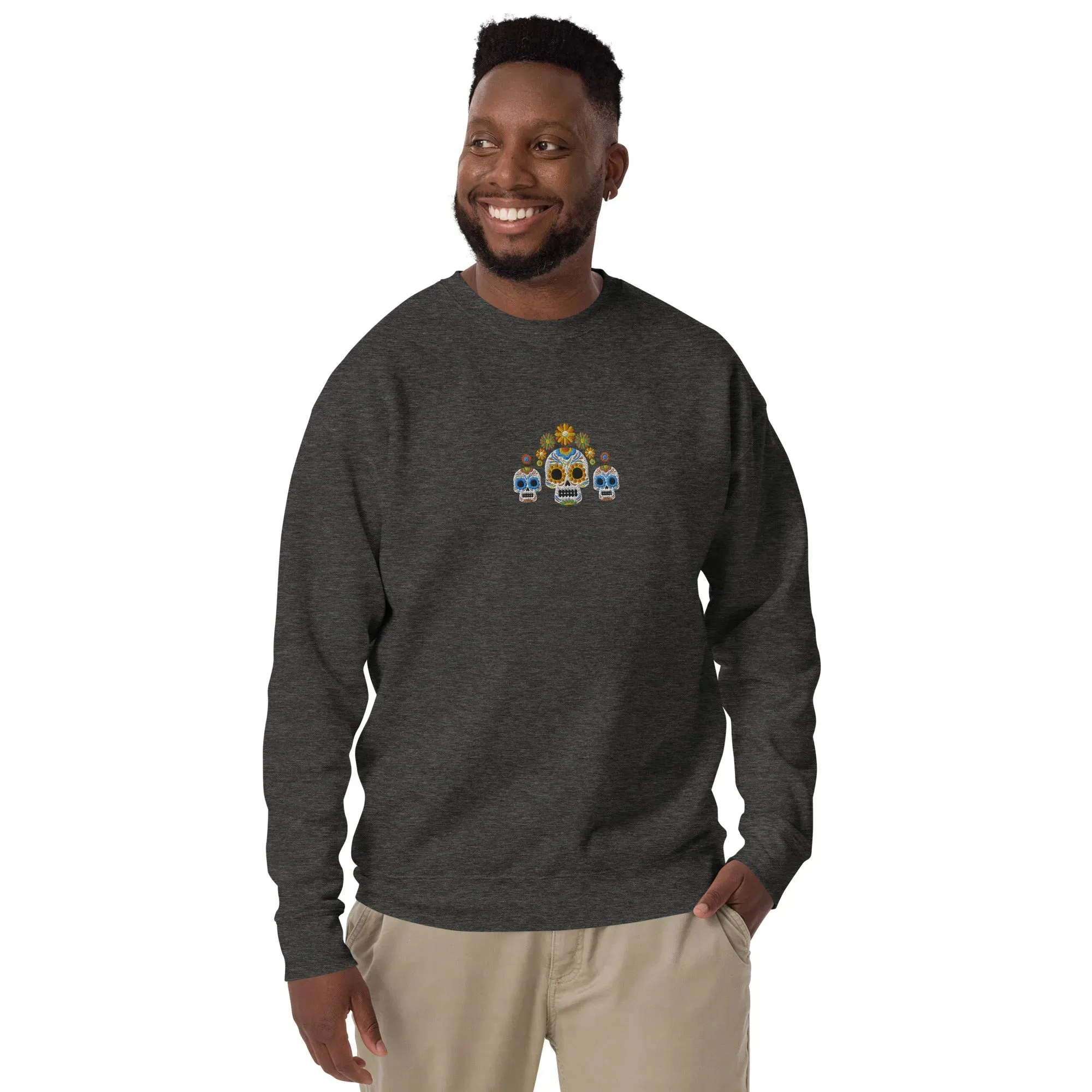 Mexican Day of the Dead Sweatshirt - Embroidered