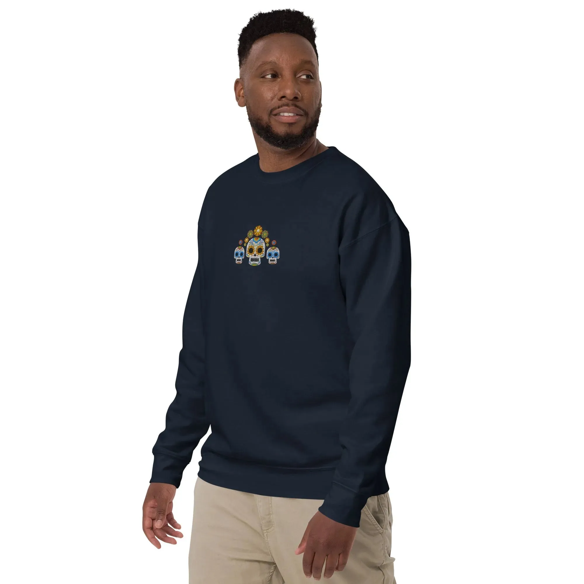 Mexican Day of the Dead Sweatshirt - Embroidered