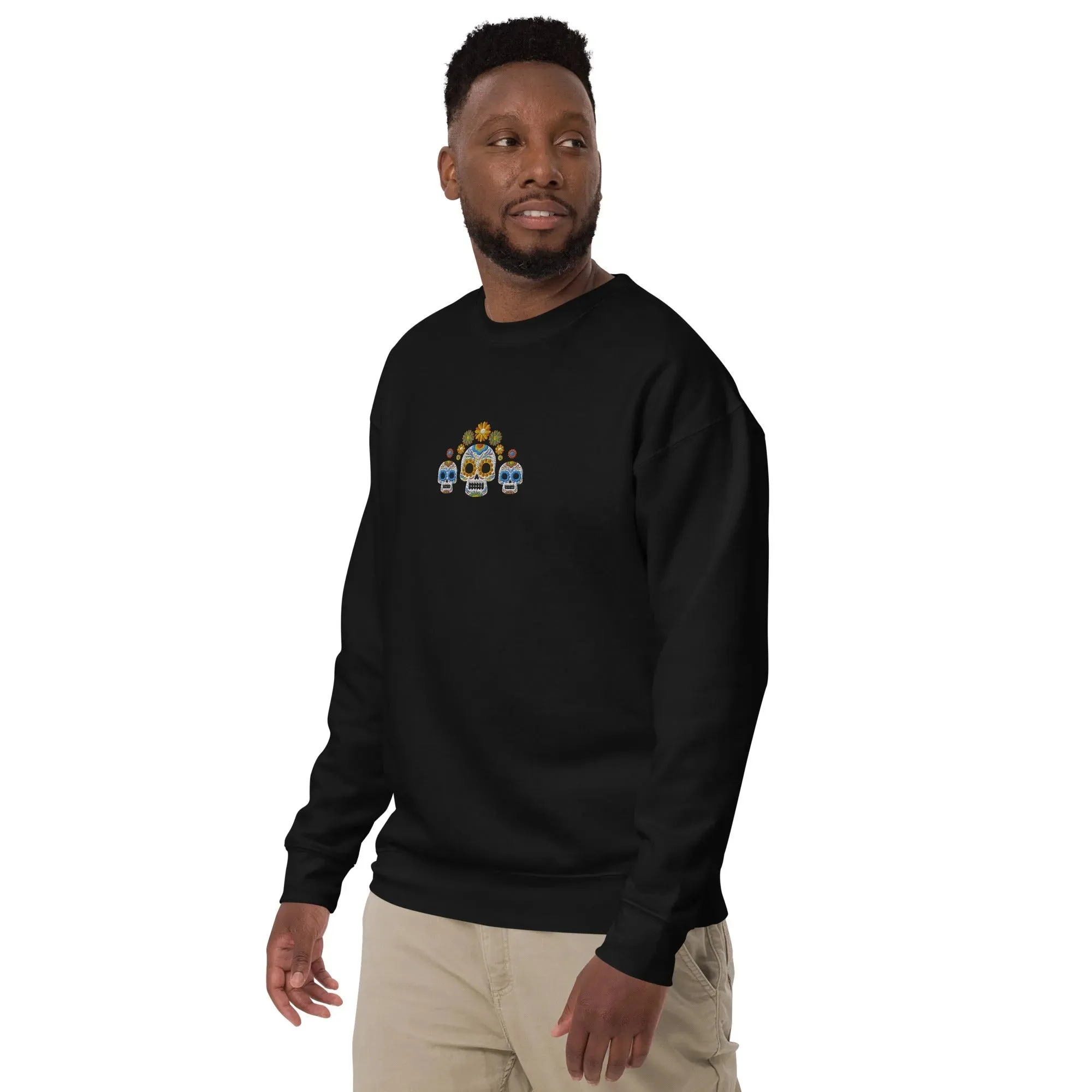 Mexican Day of the Dead Sweatshirt - Embroidered